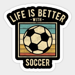 Soccer Sayings -  Retro Funny Soccer Lovers Gift Sticker